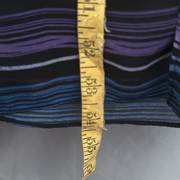 Vince Camuto Black and Multi Color Maxi Dress with Sheer Overlay - Picture 12 of 13